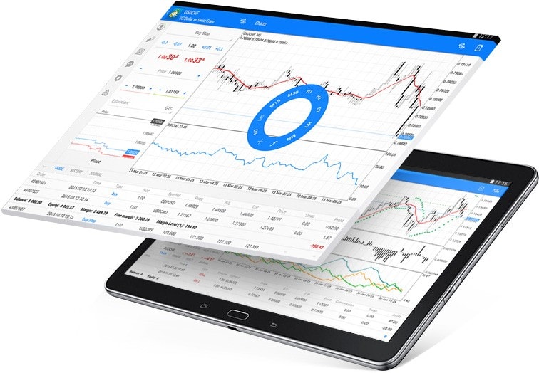 Utilisez les graphiques interactifs et les analyses techniques à part entière pour effectuer des analyses de marché avec MetaTrader 4 sur Android