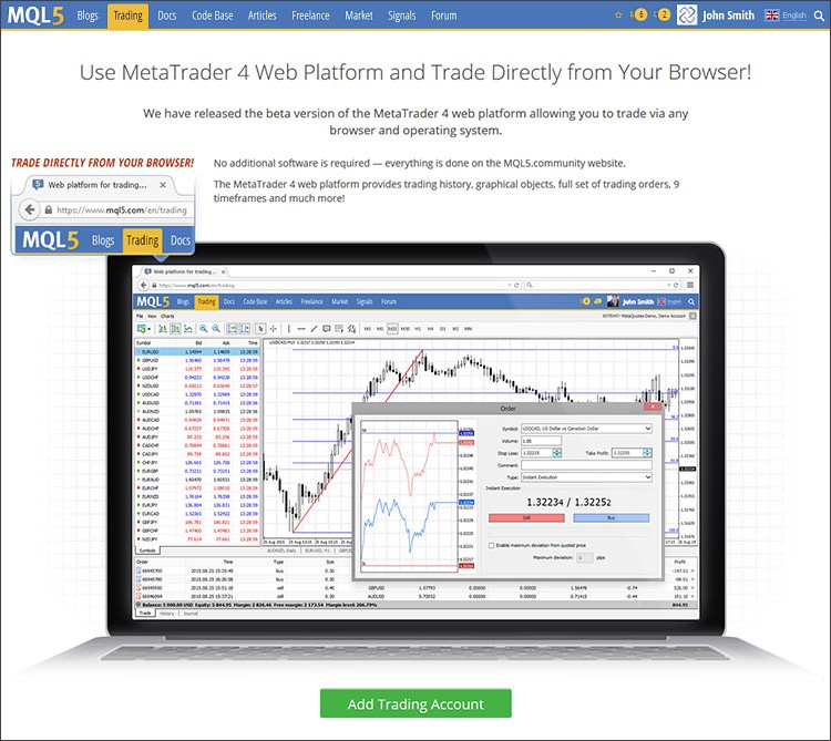 metatrader 4 account number page