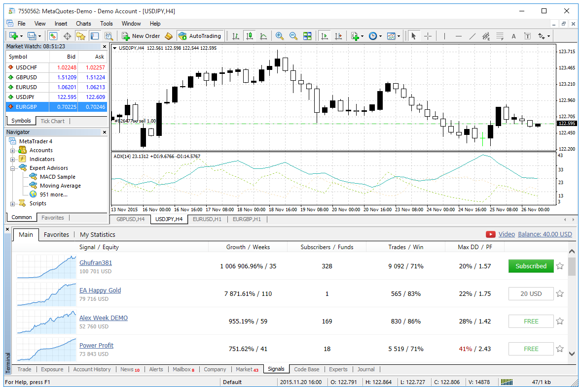Fx fade options