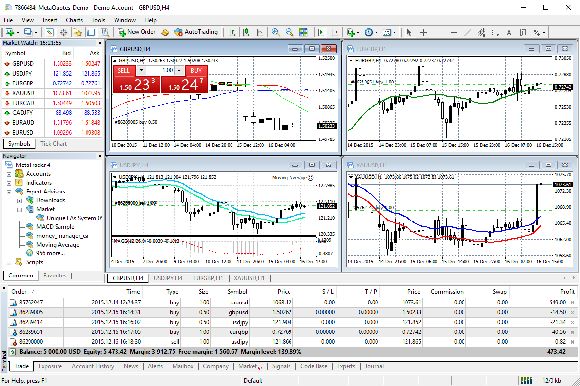 MetaTrader 4 Forex trading platform