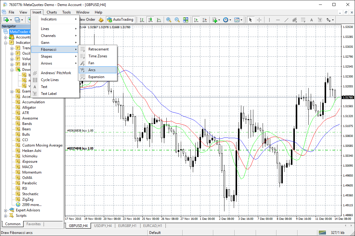 Examine currency quotes from various perspectives with more than 65 built-in technical indicators and analytical objects