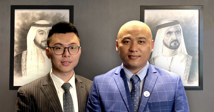 Mr Jiguang Yu and Mr Weihua Sheng, Directors of JRG International Brokerage DMCC