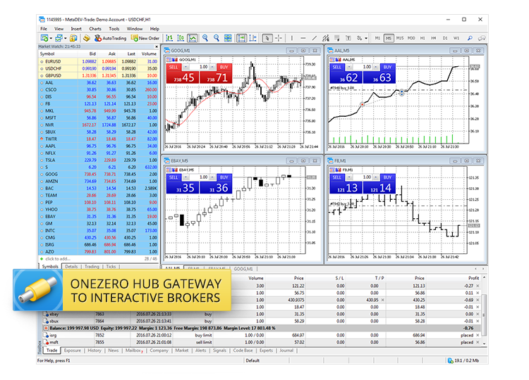 oneZero Hub Gateway для MetaTrader 5