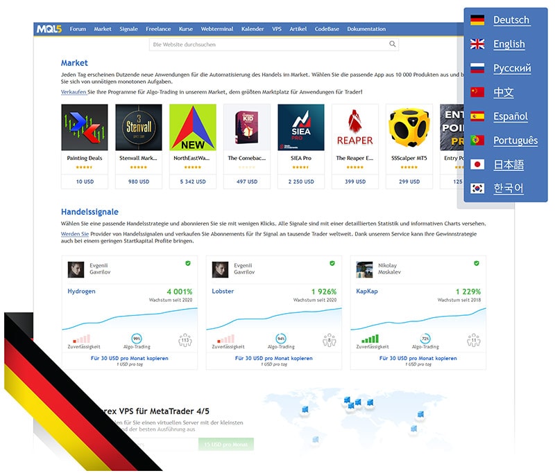 German version of MQL5.community launched