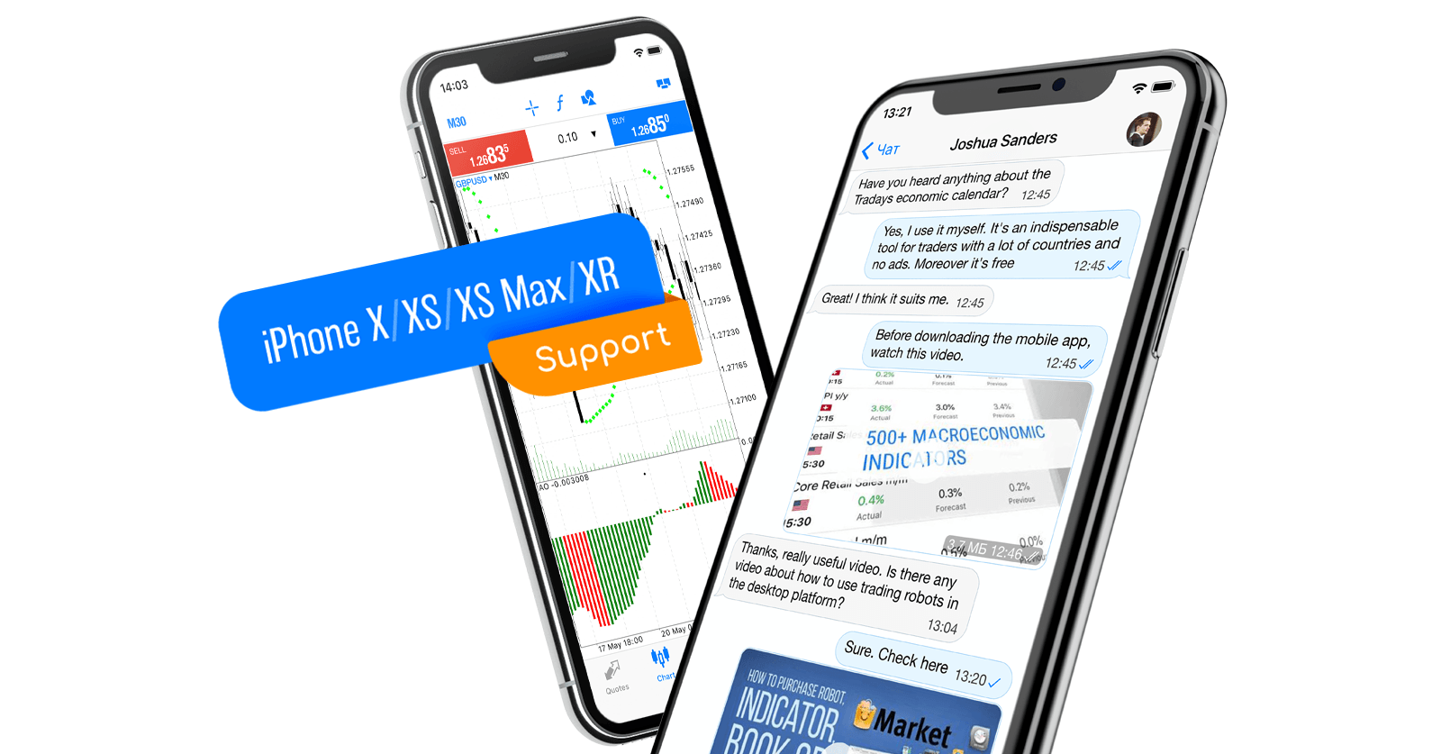 MetaTrader 5 iOSにおけるiPhone X/XS/XS Max/XRのネイティブサポート