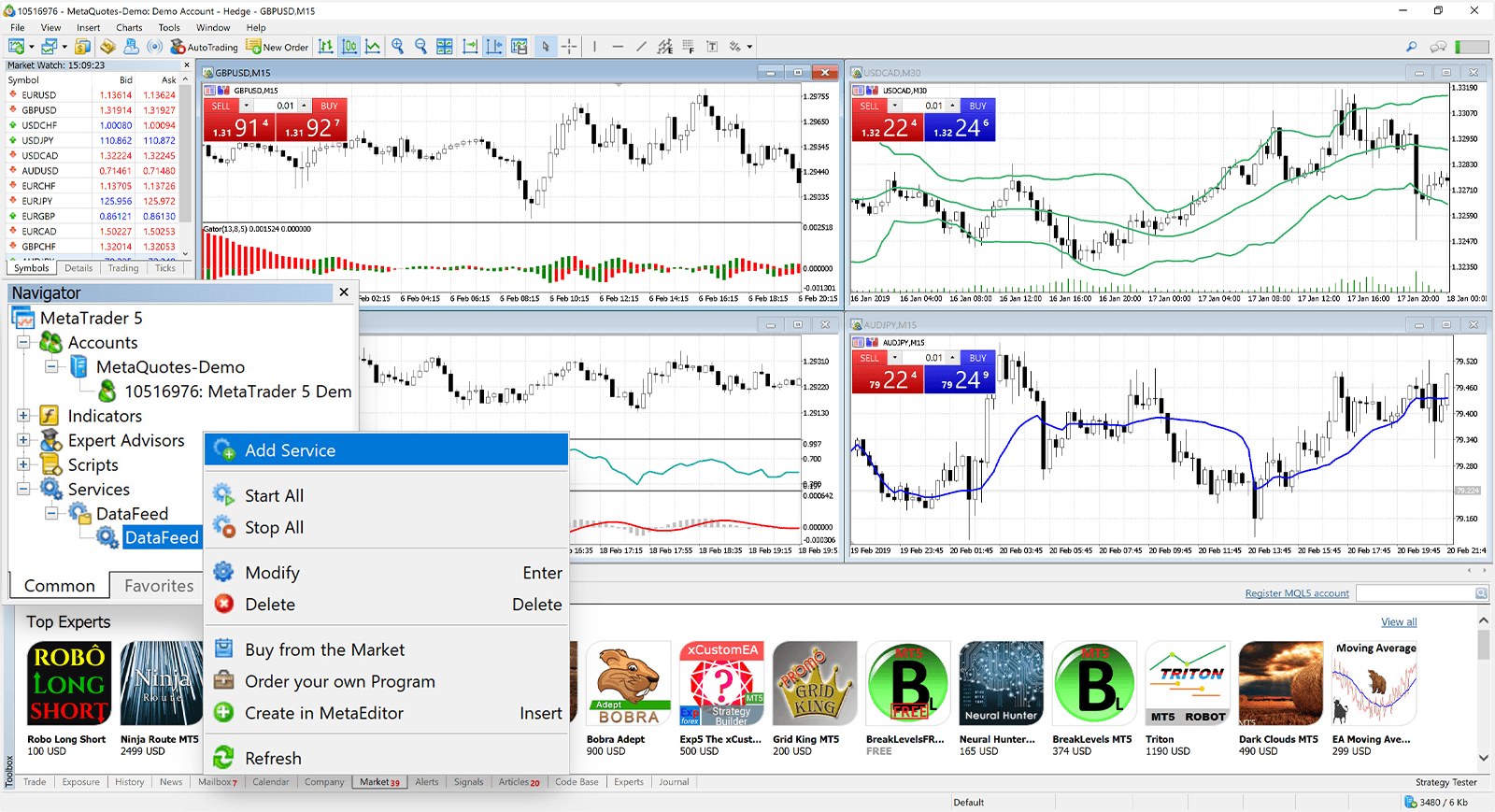 MQL5 Services